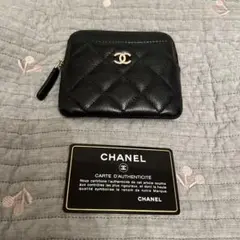 正規品 美品☆CHANEL マトラッセ キャビアスキン コインケース ミニ財布