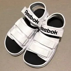 【美品】Reebok ベルクロ スポーツサンダル 幅広 ホワイト 白 23cm