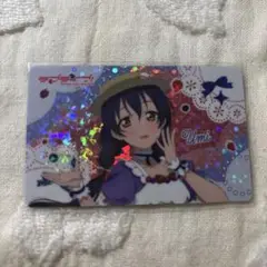 THEキャラCAFEラブライブ μ's ホログラムカード 園田海未 ホロカ