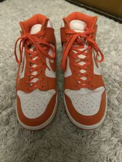Nike ハイカットスニーカー オレンジ/ホワイト