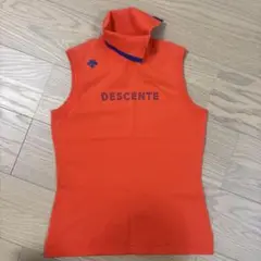 DESCENTE ゴルフ用ノースリーブ Sサイズ オレンジ