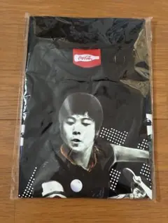 Coca-Cola 卓球選手 Tシャツ 黒