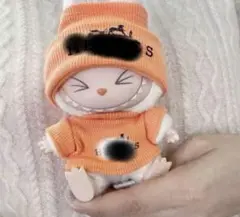 ラブブ 着せ替え ぬいぐるみ服 ぬい服 ニット オレンジ