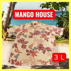 MANGO HOUSE / シーサー柄 / アロハ/3L / マンゴーハウス