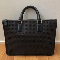 HAMANO 濱野皮革工藝 A4収納 ブラック レザー ビジネスバッグ メンズ