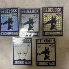 非売品　5点セット　アディダス　ブルーロック オリジナルカード　カード　潔世一 ブルーロック」アディダス・オリジナル カードステッカー 全40種