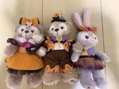 ダッフィー、シェリーメイ、ステラルー ハロウィンぬいぐるみバッチ3体セット