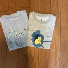 グレーTシャツ2枚セット MONT BELLE 130