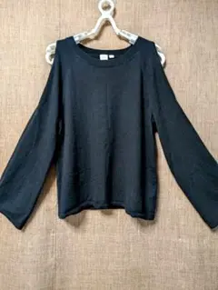 【GAP】肩出し カットオフショルダー ニットフレア袖 M