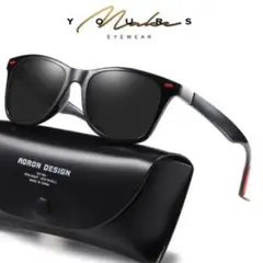 UV400 偏光レンズ サングラス ブラック