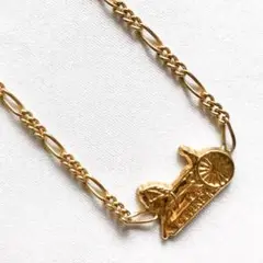 極美品 セリーヌ 馬車金具 ホースキャリッジ ネックレス レディース ねじれ