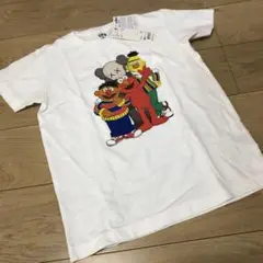 ユニクロ　カウズ　セサミストリート キッズ　tシャツ　UNIQLO KAWS
