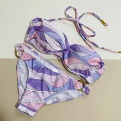 Rady レディ ミルフルール ビジュー 水着 ビキニ パープル 未使用 ギャル 即日発送】【水着セール】【ビキニ】【水着】ワンショルダーバイ