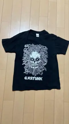 GASTUNK スカルデザイン Tシャツ ブラック