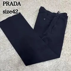 PRADA プラダ　ストレッチパンツ　ブラック　黒　42 L~XL相当 春夏