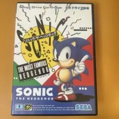 【即決OK】メガドライブ ゲームソフト ソニック・ザ・ヘッジホッグ 付属品有