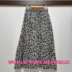 【美品古着】WORLD WIDE REPUBLIC 小花柄フレアスカート