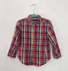 Ralph Lauren 長袖シャツ 3/3T （およそ100サイズ）チェック柄