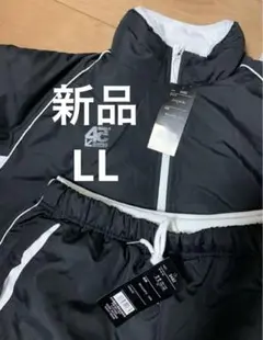 新品 未使用 メンズ 防寒 中綿 ジャージ スポーツ 介護 上下 ブラック