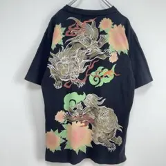 錦 ORIENTALBRAND ヴィンテージ Tシャツ 半袖 和柄 花柄 派手