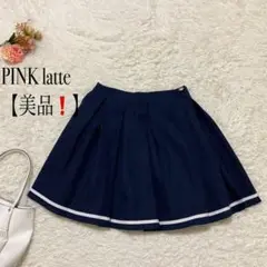 美品!ピンクラテ ミニスカート ネイビー系 ワールド サイズM 165