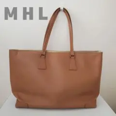 MHL マーガレットハウエル 旧ロゴ 大容量 ビジネスバック 牛革