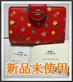 COACH 二つ折り財布 財布 レッド コーチcoach COACH正規品
