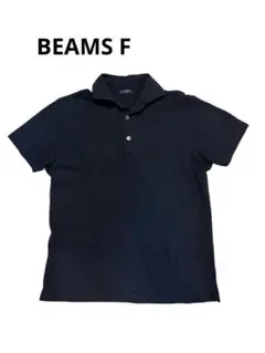 BEAMS F イタリア製 ポロシャツ ネイビー コットン100%