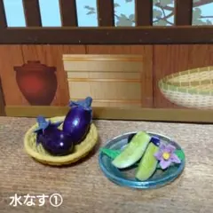 ミニチュアフード 水なす①