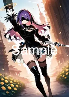 A4サイズアートポスター 1点もの 美女ポスター最高品質 D-E-２