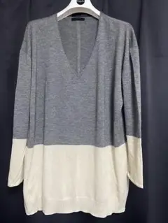 ザロウ☆THEROW☆チュニック丈カシミヤセーター