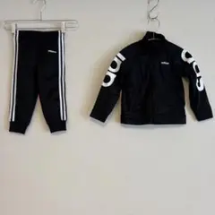 adidas ブラック ジャージセット 24m