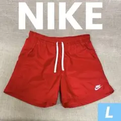 NIKE ハーフパンツ　サイズL 赤