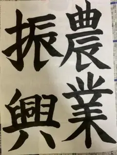 JA共済 書道コンクール課題　中学生第2学年