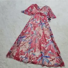 訳あり新品 ungaro SOIE 東京ソワール 刺繍 シルク マキシ丈 38