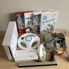 Nintendo Wii 本体セット ゲームソフト4本付き