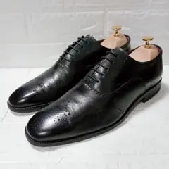 TAKEO KIKUCHI タケオキクチ プレーントゥ メダリオン 黒