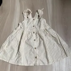 H&M ワンピース　ベビー　夏用ワンピ　ストライプ