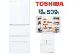 TOSHIBA ノンフロン冷凍冷蔵庫 GR-K510FW ZW 509