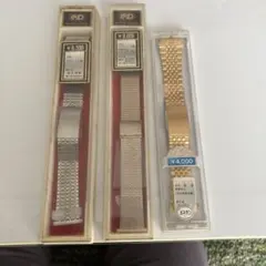 FINE DOG メタルバンド時計 2本セット 金張1本