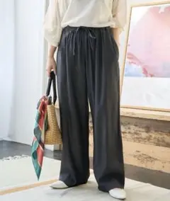 【FREAK'S STORE】レーヨンデニムイージーパンツ❤︎Mサイズ❤︎ブラック