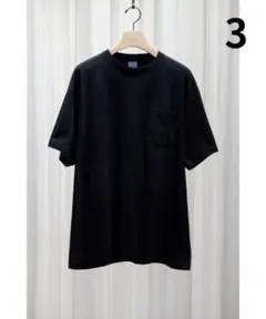 未使用 COMOLI 25SS サープラス Tシャツ 黒 コモリ 3