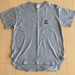 ランドリーカワウソTシャツ　グレー　フリーサイズ