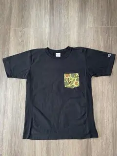 Champion 迷彩ポケット Tシャツ L
