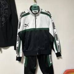 Puma トラックスーツ ホワイト ブラック グリーン