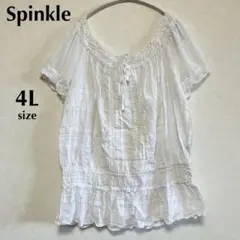 Spinkle スプリンクル　4L 刺繍入り　半袖　チュニック