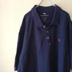 トミーバハマ　TOMMY bahama ポロシャツ　ネイビー