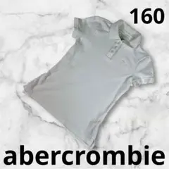 『abercrombie』キッズ　ポロシャツ ホワイト　白　160