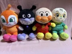 アンパンマン キャラクターぬいぐるみ 4体セット　ふわりんスマイルぬいぐるみ