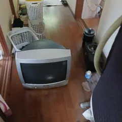 ブラウン管テレビ 約28インチ シルバー